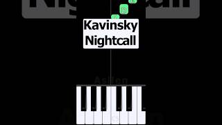 Kavinsky  Nightcall  Piano Tutorial [upl. by Wehttan267]