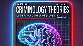 Chapter 3 Theories of Criminology AJS101 Crime Causation and Prevention Strategies [upl. by Eyaj]