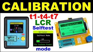 Comment étalonner le testeur LCR T1  LCR T7  LCR T4 calibration tc1 tc7 tester électronique [upl. by Orv603]