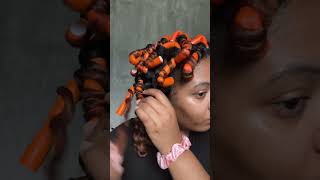 Its officially FLEXI ROD SET SEASON🤭🤭 Now this isnt my best work but this is how to do a flexi [upl. by Ladnik791]