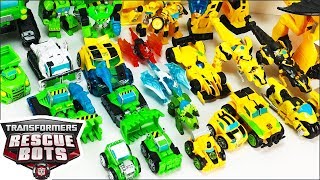 Transformers Rescue Bots Toys Collection Featuring Boulder and Bumblebee [upl. by Aneeram]