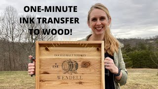 How to Ink Transfer to WoodFast and Easy [upl. by Odranreb211]