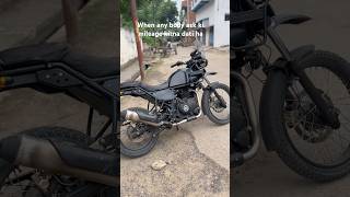 Himalayan owner review about the mileage 😜 shorts trending trendingshorts viralvideo views [upl. by Hueston]