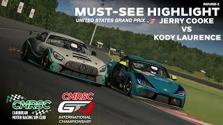 Must See Highlight l Jerry Cooke vs Kody Laurence Final Battle in GT4 at Portland l CMRSC [upl. by Keheley]