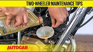 5 Essential TwoWheeler Home Maintenance Tips  Feature  Autocar India [upl. by Adaliah]