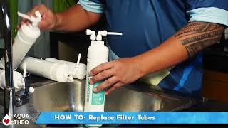 HOW TO Replace Filter Tubes  Filter Order  AQUA THEO WATER SEMTER SINK TYPE [upl. by Irallih]