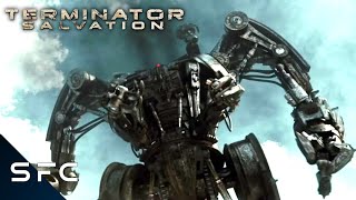 Terminator Salvation  The Harvester Attacks  Full Scene  2009 Movie [upl. by Cobby867]