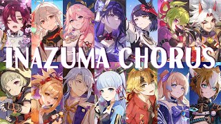 【Genshin Impact • Inazuma chorus】❝光るなら  Hikaru Nara❞ cover  AMVGMV [upl. by Tchao]