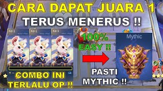 CARA DAPAT JUARA 1 TERUS DI MAGIC CHESS  UDAH KAYAK NGECHEAT  COMBO MAGIC CHESS TERKUAT 2023 [upl. by Peugia]