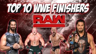 WWE TOP 10 FINISHERS RAW [upl. by Ajnotal771]