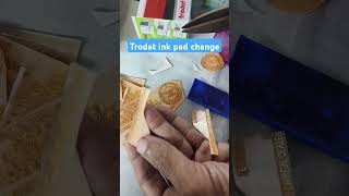 how to change trodat printy ink pad trodat inkpad change diy shorts [upl. by Ilene421]