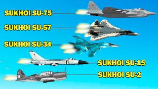 La evolución de los CAZAS SUKHOI rusos Del Su2 al Su75 [upl. by Ahsert895]