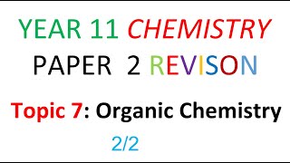 Mr Duffy AQA GCSE Chemistry Paper 2 Topic 7 Organic Part 2 TRIPLE [upl. by Bluefield916]