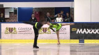 1 A MALINKIEWICZ  S LOFEK POL  ISU JGP Baltic Cup 2011 Junior Pairs Free Skating [upl. by Nesahc]