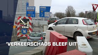 Rustige eerste ochtendspits Operatie Julianaplein maar morgen kan alles anders zijn [upl. by Enrobyalc]