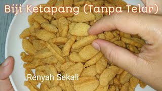 Resep Kue Biji Ketapang Tanpa Telur  Renyah Sekali dan Mudah [upl. by Cesar255]