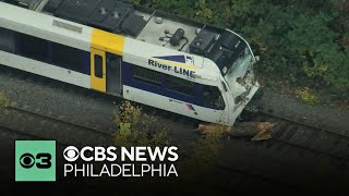 Train operator killed passengers injured after NJ Transit River Line accident [upl. by Chaworth]