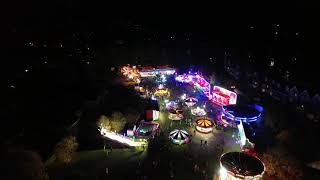 BRITISH AERIAL VIEWS  Liphook Carnival Fair Hampshire UK with music [upl. by Novello]