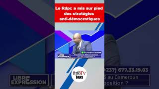 Le Rdpc a mis sur pied des stratégies antidémocratiques [upl. by Ardnassak]