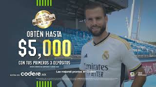 ⚽ ¡JUEGA CON LOS MEJORES 💚  Real Madrid y Codere [upl. by Oynotna]