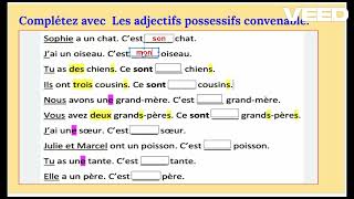 Les adjectifs possessifs 2 [upl. by Aliek805]