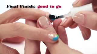 essie Tipp Neon French Manicure Tutorial [upl. by Yrehc]