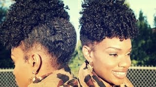 Easy Elegant Fall Twist Out UpDo Tutorial On Natural Hair [upl. by Jahdal]