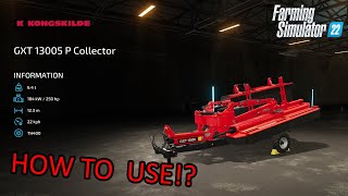 Kongskilde GXT 13005 P Collector Farming Simulator 22 [upl. by Janna]