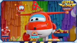 SUPERWINGS7 Jetts Birthday Party  Superwings Superpet Adventures  S7 EP21  Super Wings [upl. by Thatcher]