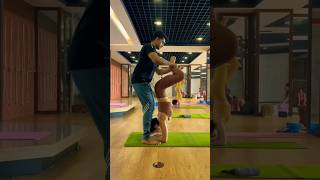 Girl Hand Balance Yoga yoga yogagirl fitness balance [upl. by Esilahs]