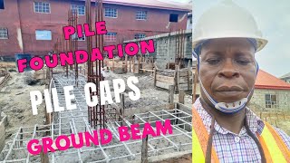 Pile cap and ground beam construction in Lagos Nigeria [upl. by Raknahs]