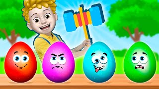 Surprise Eggs Song  Happy Kids Songs HappyKidsSongsUSA [upl. by Christan]