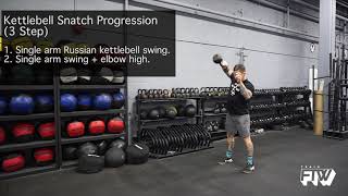 Kettlebell Snatch Progression 3 Step [upl. by Elora764]