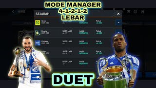 MODE MANAGER FORMASI 41212 LEBAR TAKTIK TERBARU UNTUK TEMBUS KE FIFA CHAMPS MODE COUNTER ATTACK [upl. by Portwine]