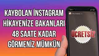 İnstagram Eski Hikayenize Bakanları Bu Yöntem İle 48 Saat Görmeniz Mümkün  Eski Hikaye Görüntüleme [upl. by Asselam335]