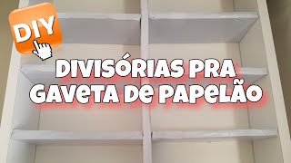 DIY DIVISÓRIAS DE PAPELÃO [upl. by Tenney]