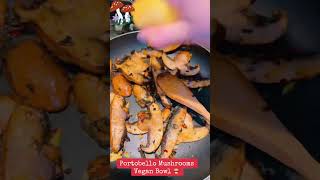 Portobello Mushrooms Recipe 🍄‍🟫 portobellomushroom veganfood easyrecipe healthyfood shorts [upl. by Teillo]