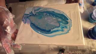 31 MET siliconen Acrylic Pouring DUTCH [upl. by Eserrehs524]