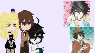 Death note react to l as ranpo 11 past ships my au repost [upl. by Hennessy147]