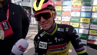 Remco Evenepoel  Interview at the start  Stage 4  ParisNice 2024 [upl. by Ahsirek]