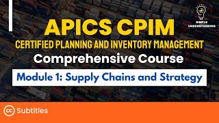 APICS CPIM Module 1 Supply Chains and Strategy Full Course  Explanation amp Practice Test 90 min [upl. by Kano]