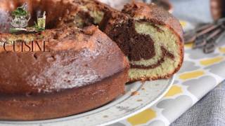 gateau marbré moelleux au yaourt recette réussie à 100 [upl. by Cirdnek463]