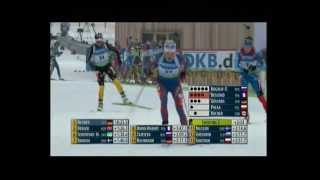 Biathlon WM in Ruhpolding 2012 Verfolgung der Damen [upl. by Diver]