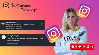 Reageren op INSTA HAATCOMMENTS  EXTREME haatcomments [upl. by Honeyman545]