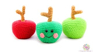 DIY Apfel Häkeln  Amigurumi  Anleitung  Anfänger [upl. by Divaj]