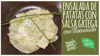 Ensalada de patatas y salsa griega con Thermomix [upl. by Namlaz]