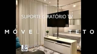 Projeto Suporte  Tubo Giratório TV  Giro 360º  Modelo para móveis  rack  estantes [upl. by Kress]