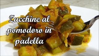 Zucchine al pomodoro in padella la ricetta di nonna [upl. by Drageruaeb]