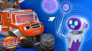 Blaze Fire Truck Monster Machine w Mega Bot Science Game for Kids  Blaze and the Monster Machines [upl. by Notlim]