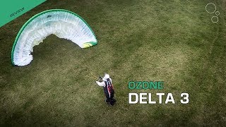 Ozone DELTA 3 Paraglider Review First Flights [upl. by Ahsatniuq]